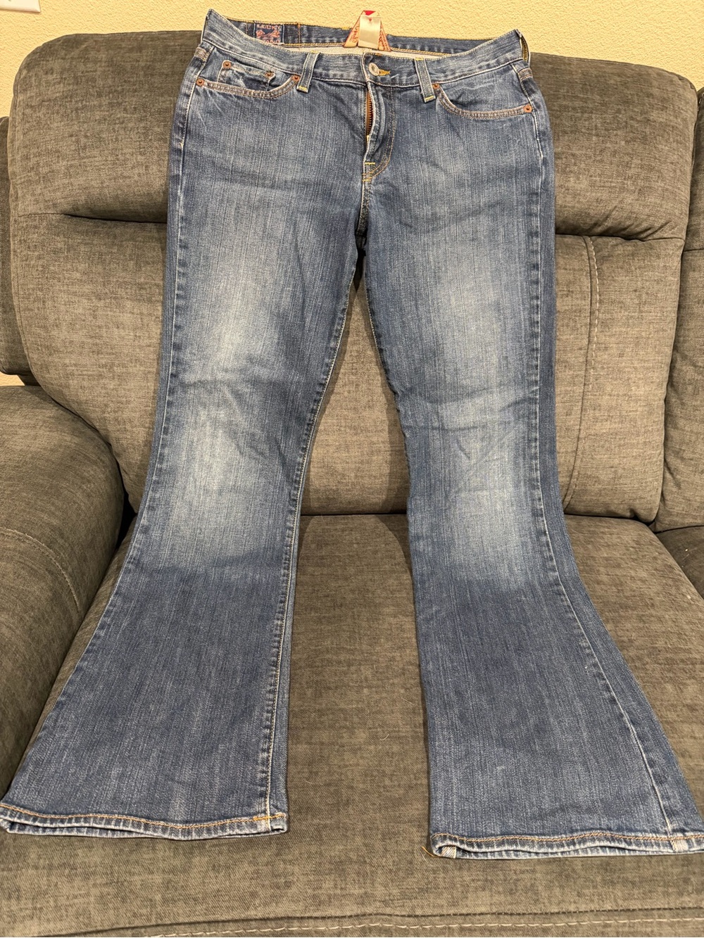 Lucky Brand Medium Blue Flare Jeans